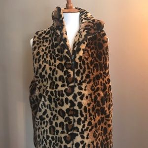 Cheetah print vest